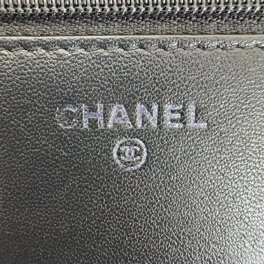 SOLD - CHANEL Wallet on Chain – Black Calfskin, Series 21 (Color Changed) - Picture 13 of 16